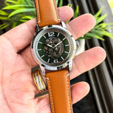 Fossil Automatic Skeleton Brown Leather Edition