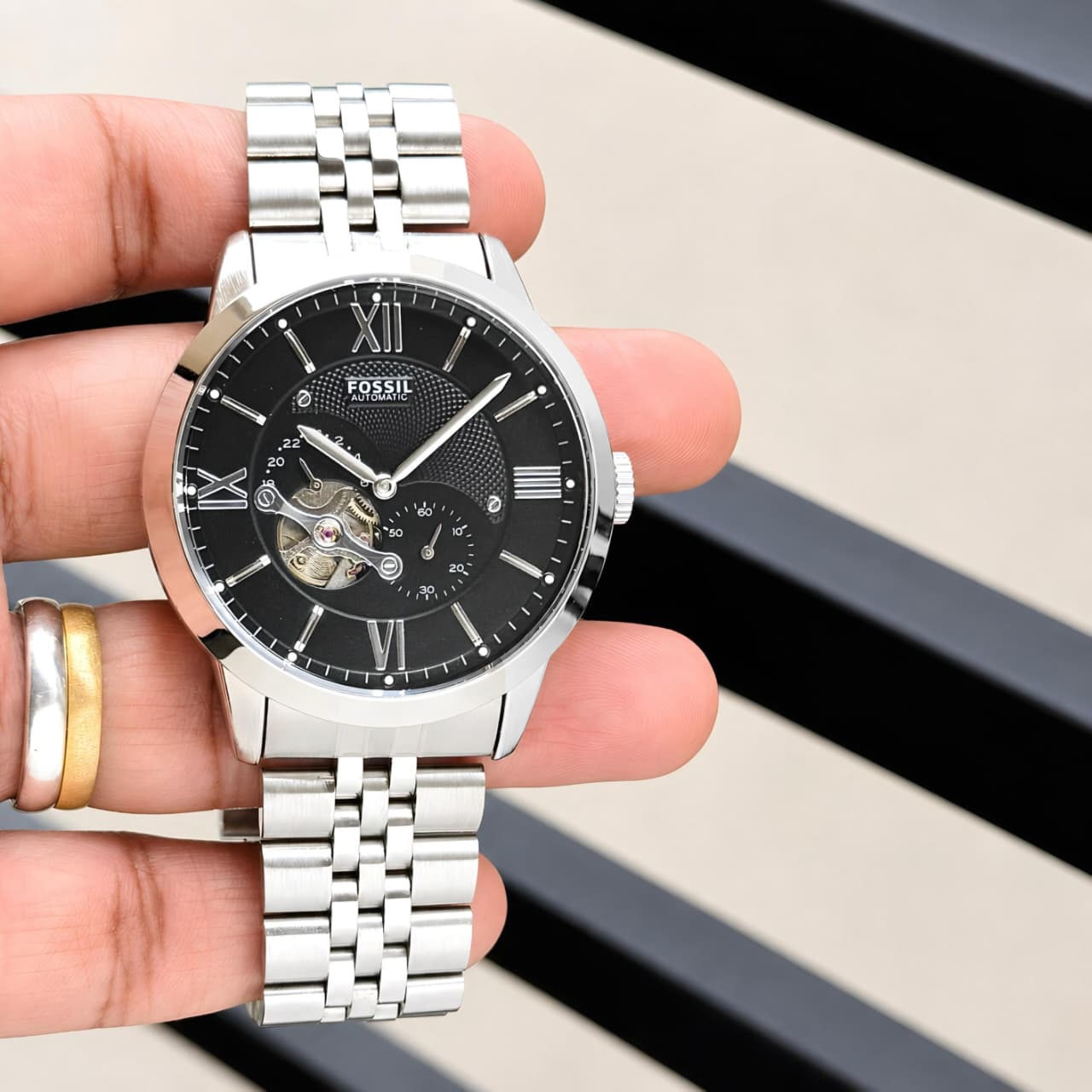 Fossil Townsman Automatic ME3107 Silver