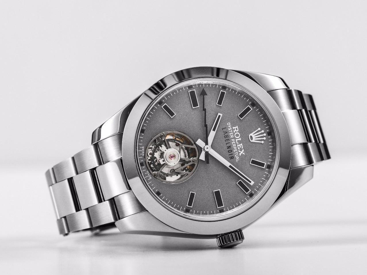 Rolex Label Noir Tourbillon Grey Dial