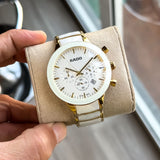 Rado Centrix White Ceramic Chronograph