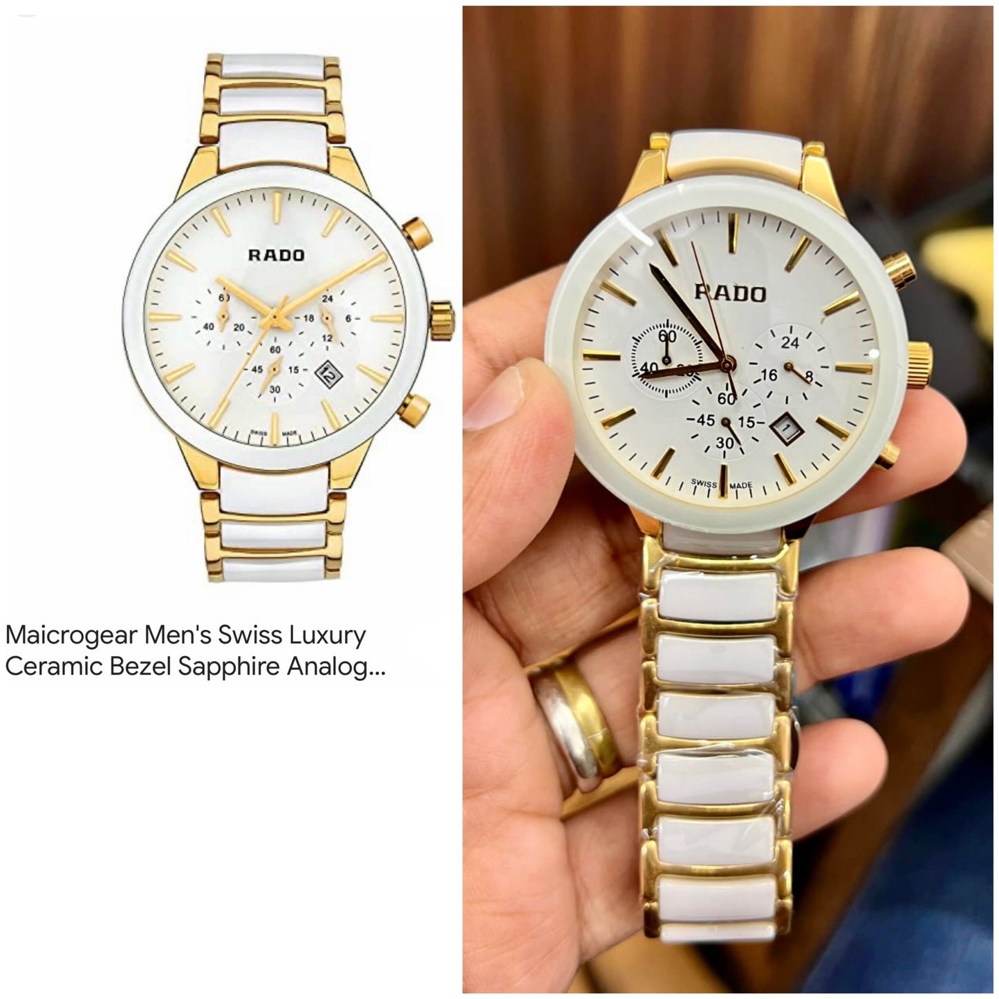 Rado Centrix White Ceramic Chronograph