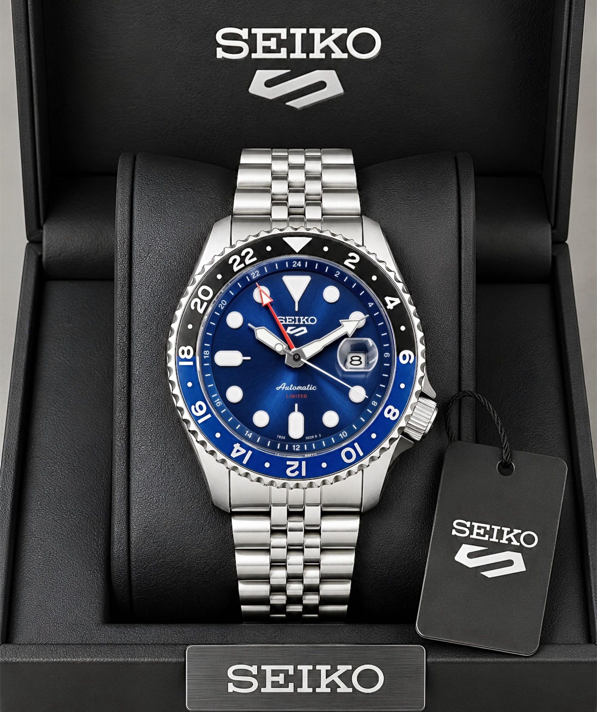 Seiko GMT Automatic Blue Dial
