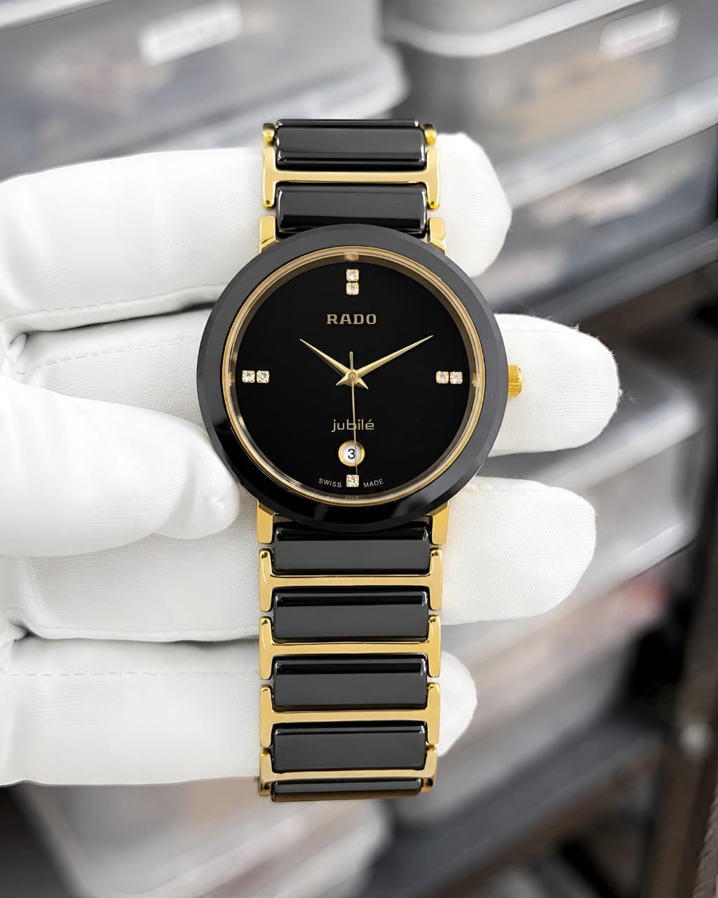 Rado Jubilé Black Ceramic Gold Edition