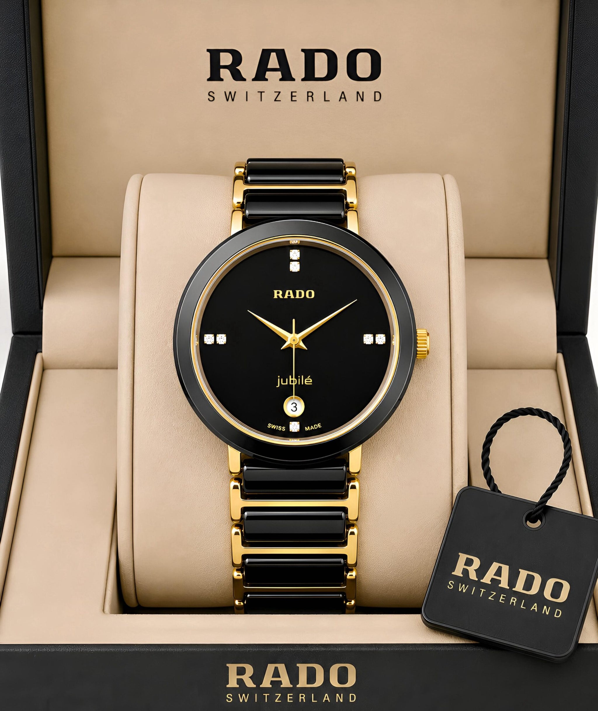 Rado Jubilé Black Ceramic Gold Edition