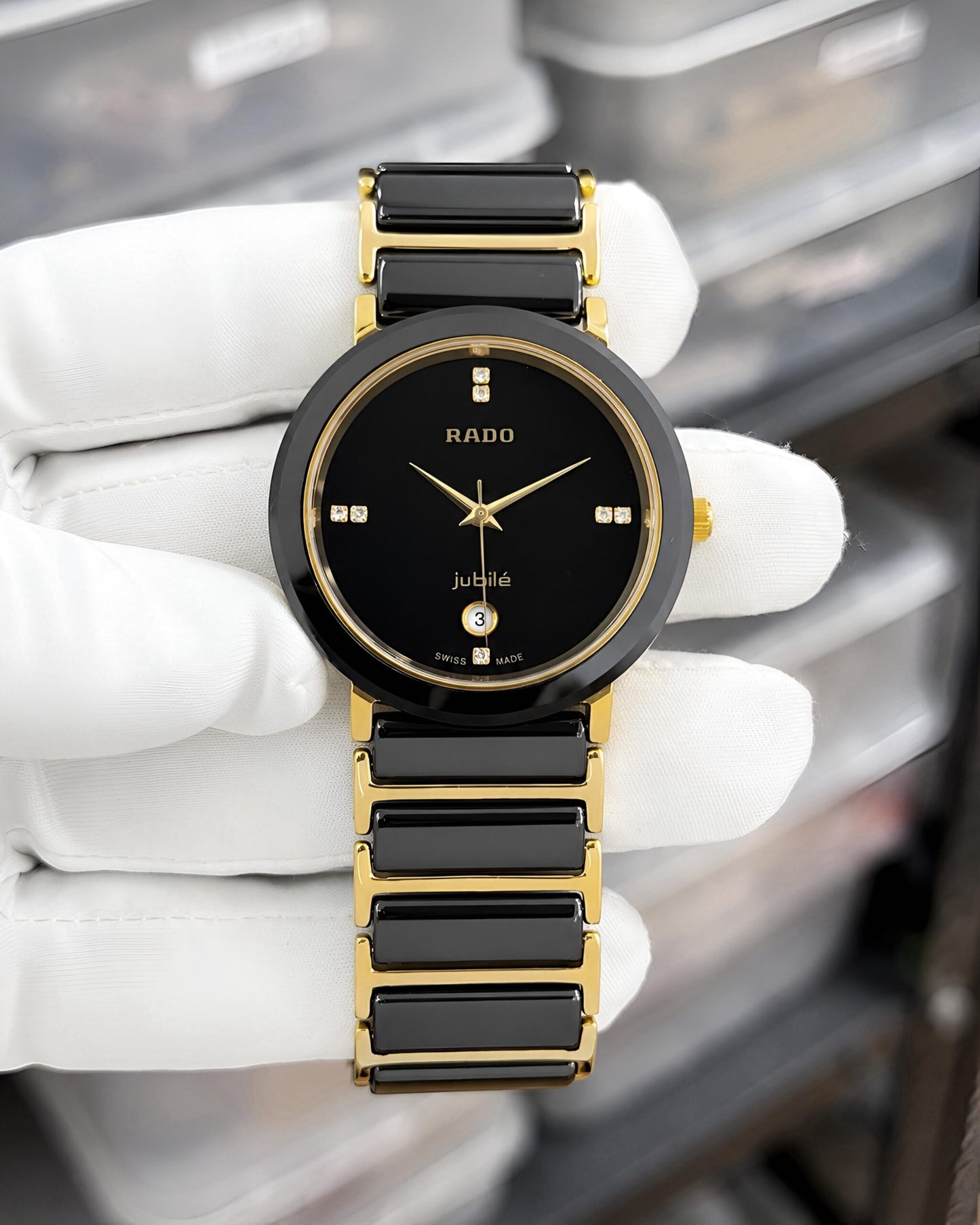 Rado Jubilé Black Ceramic Gold Edition