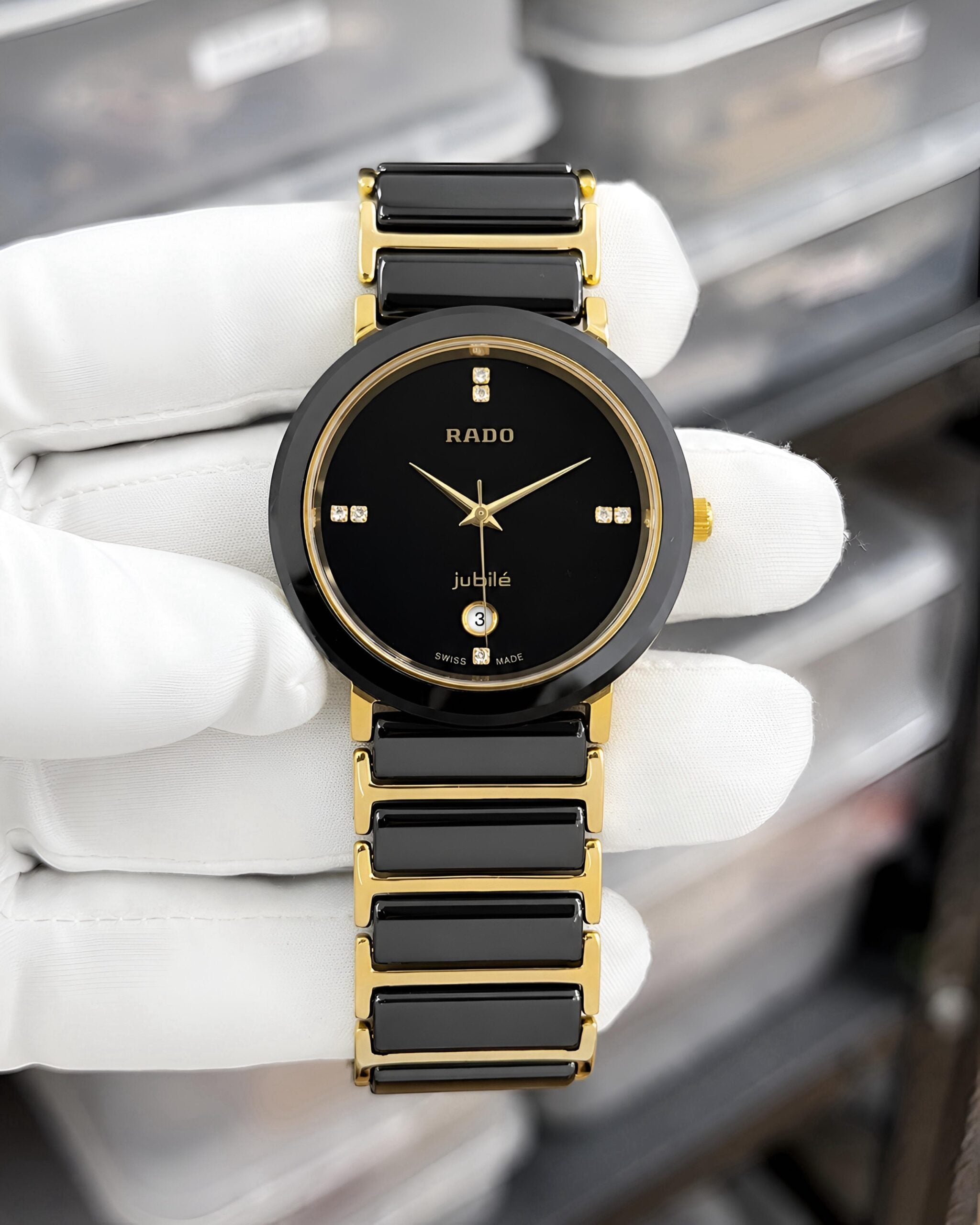 Rado Jubilé Black Ceramic Gold Edition