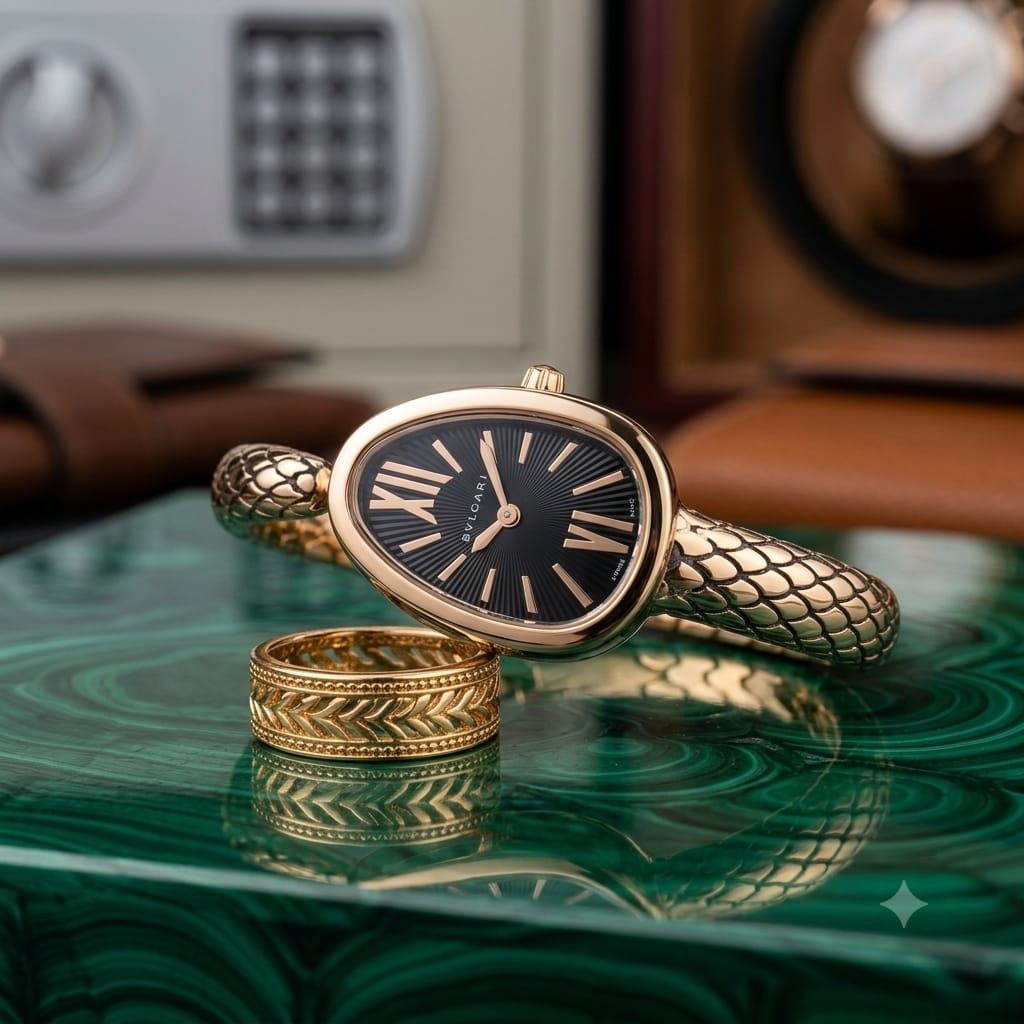 Bvlgari Serpenti Black Dial
