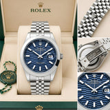 Rolex Datejust Blue Motif Dial Silver Edition
