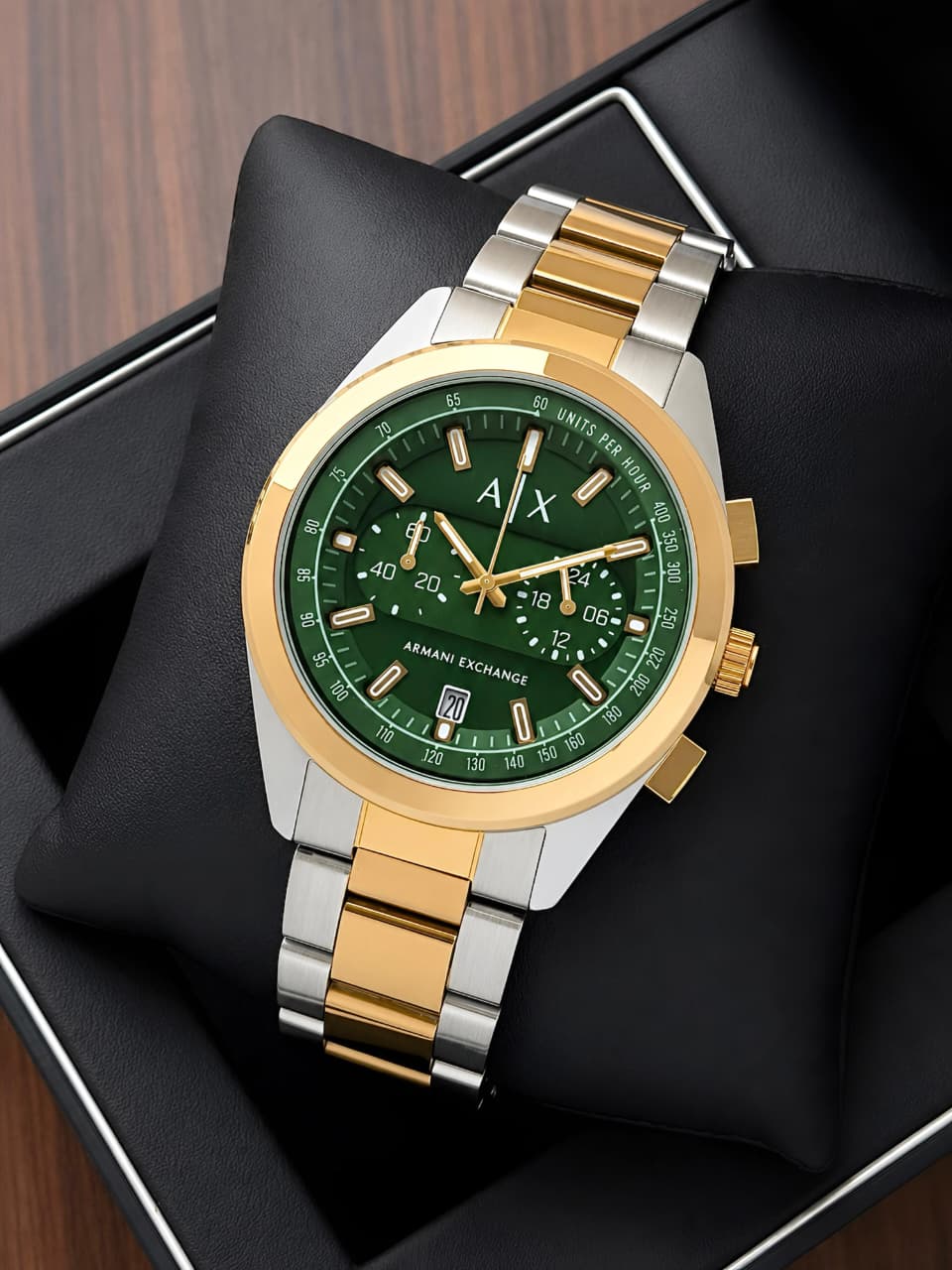 Armani Exchange Rafael Green Dial Chronograph