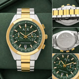 Armani Exchange Rafael Green Dial Chronograph