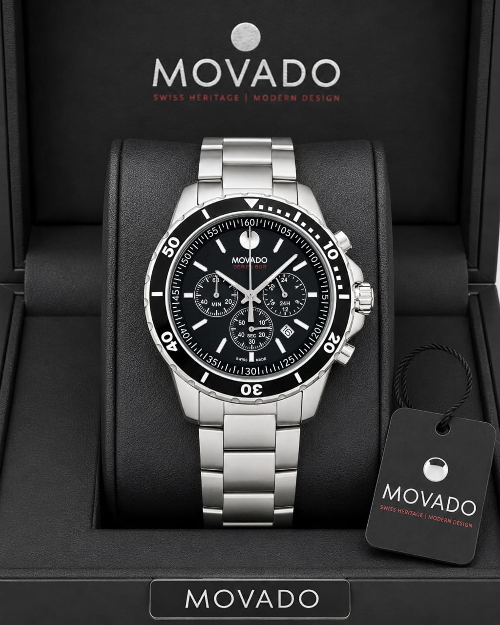 Movado Series 800 Chronograph Black Edition