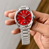 Omega Seamaster Red Dial Automatic