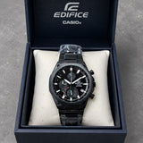 Edifice Casio Sapphire Black Chronograph