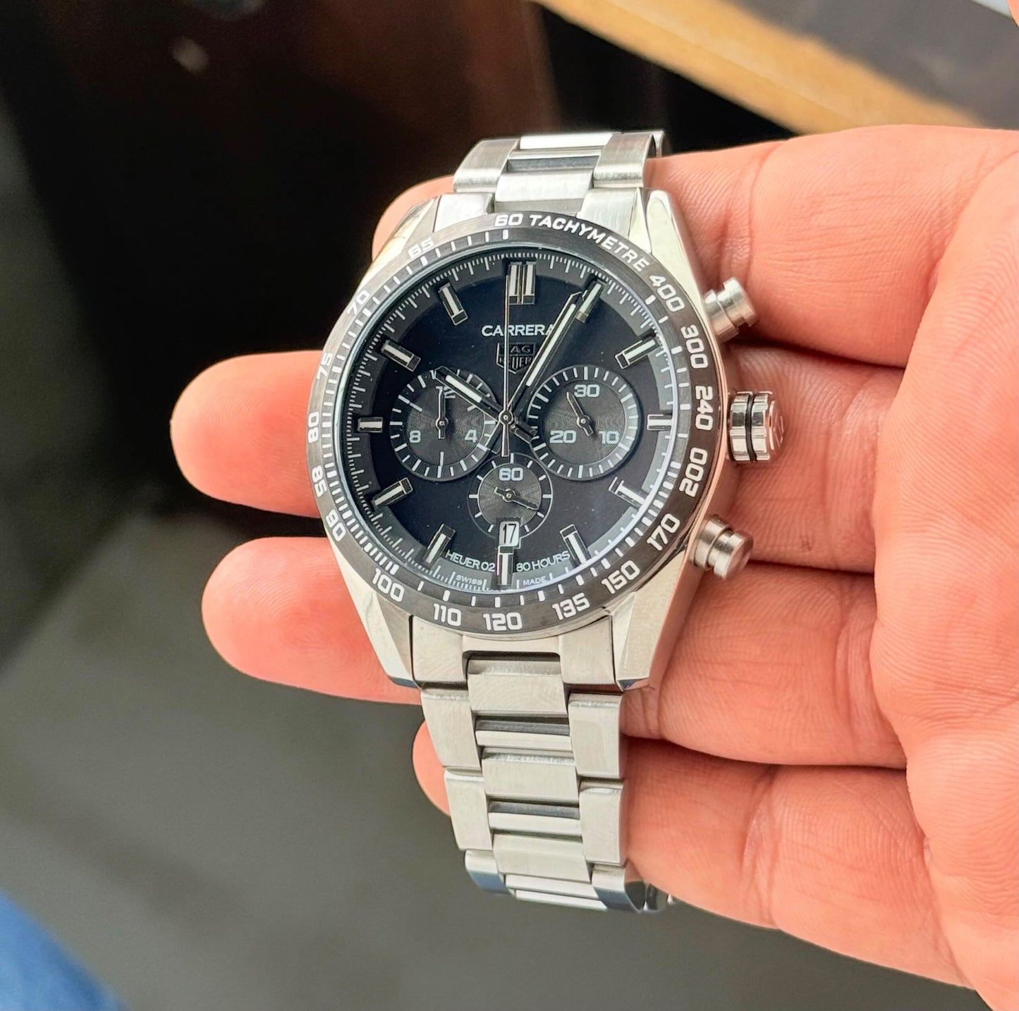 Tag Heuer Carrera Chronograph Black Dial