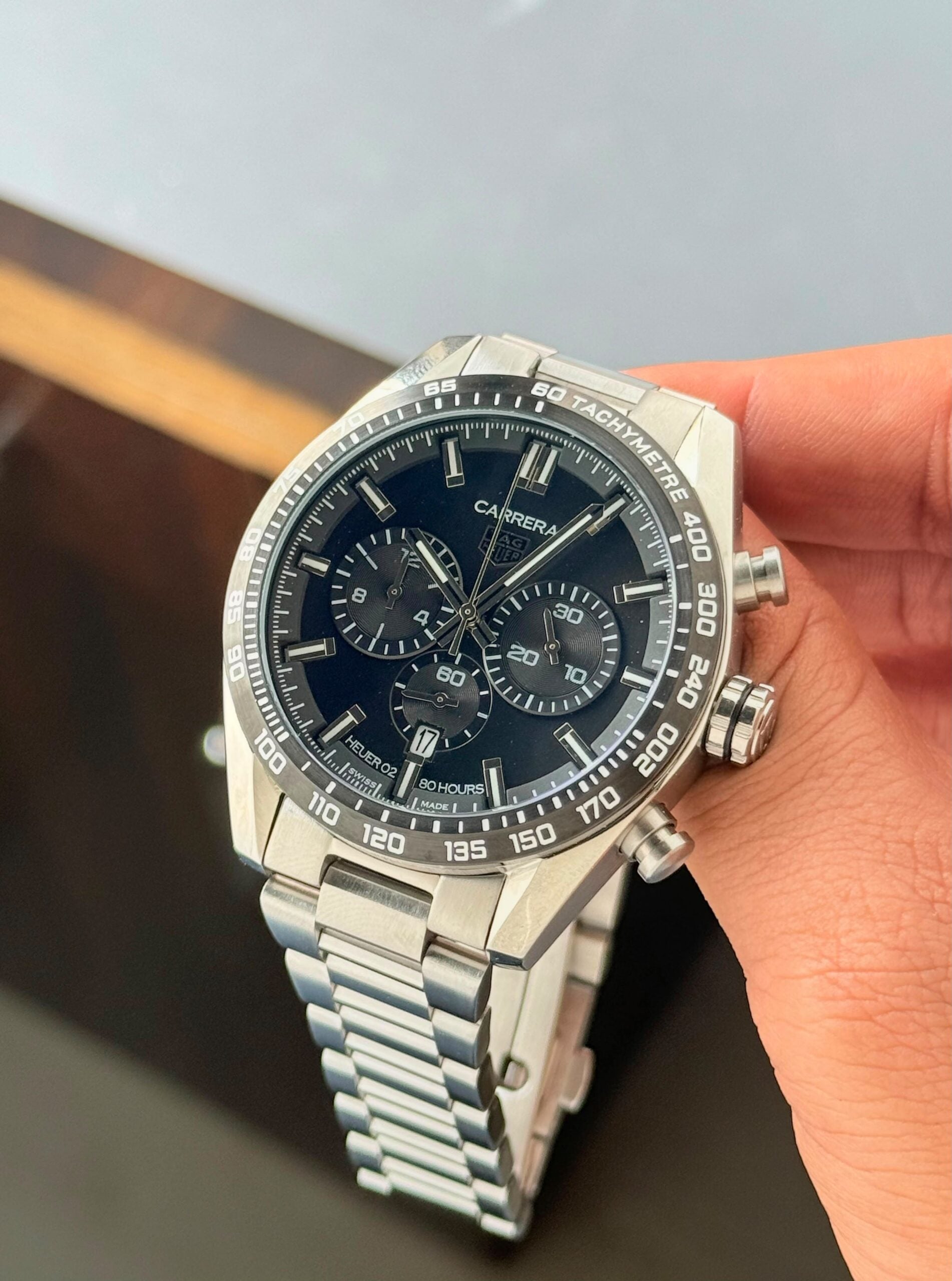 Tag Heuer Carrera Chronograph Black Dial