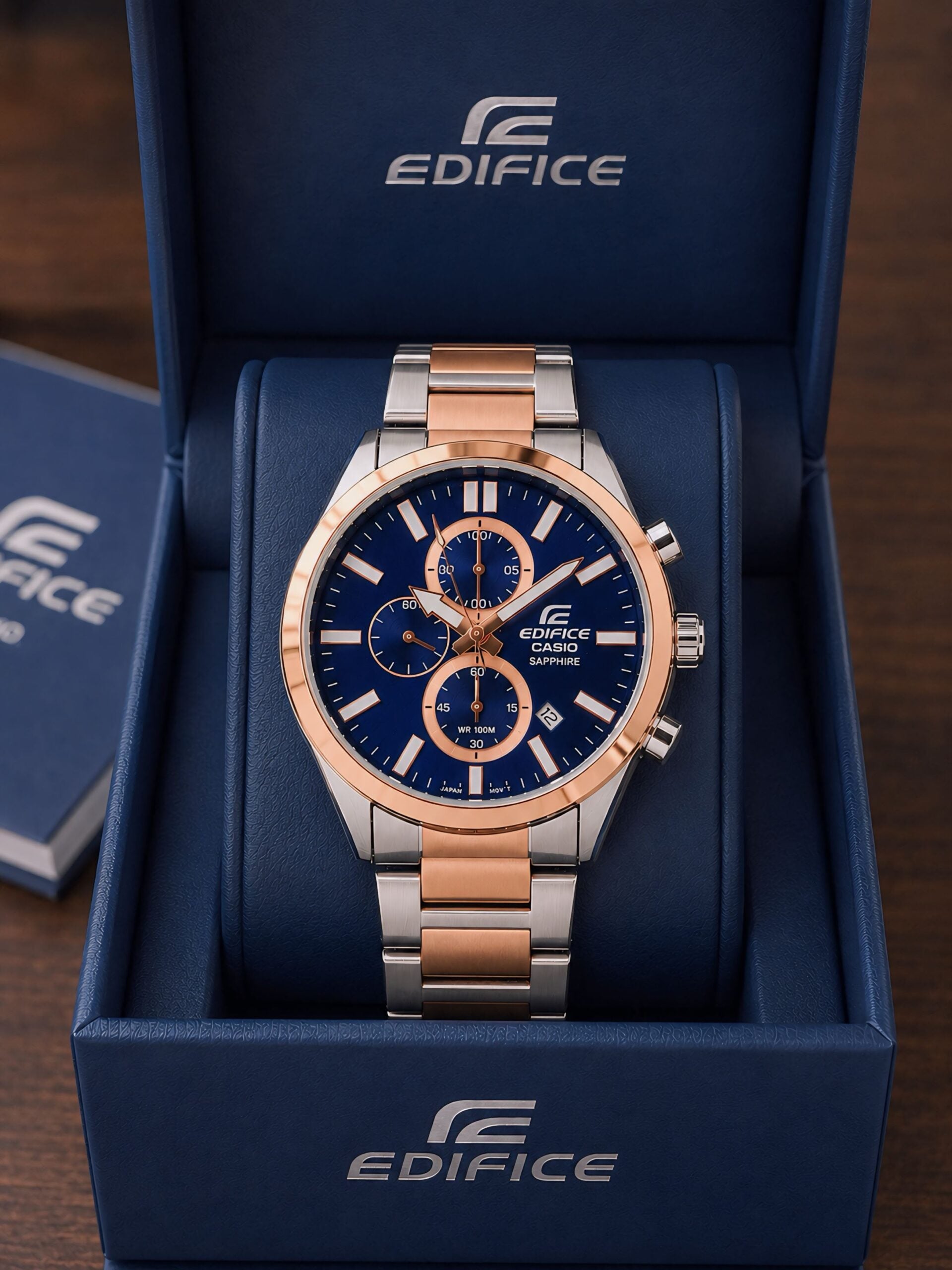 Edifice Casio Standard Chronograph Blue Dial