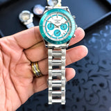 Longines Ice Blue &amp; White Dial Two-Tone Chronograph
