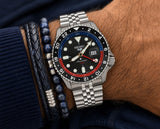 Seiko GMT Silver Automatic