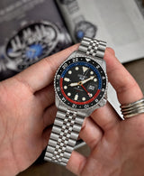 Seiko GMT Silver Automatic