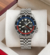Seiko GMT Silver Automatic