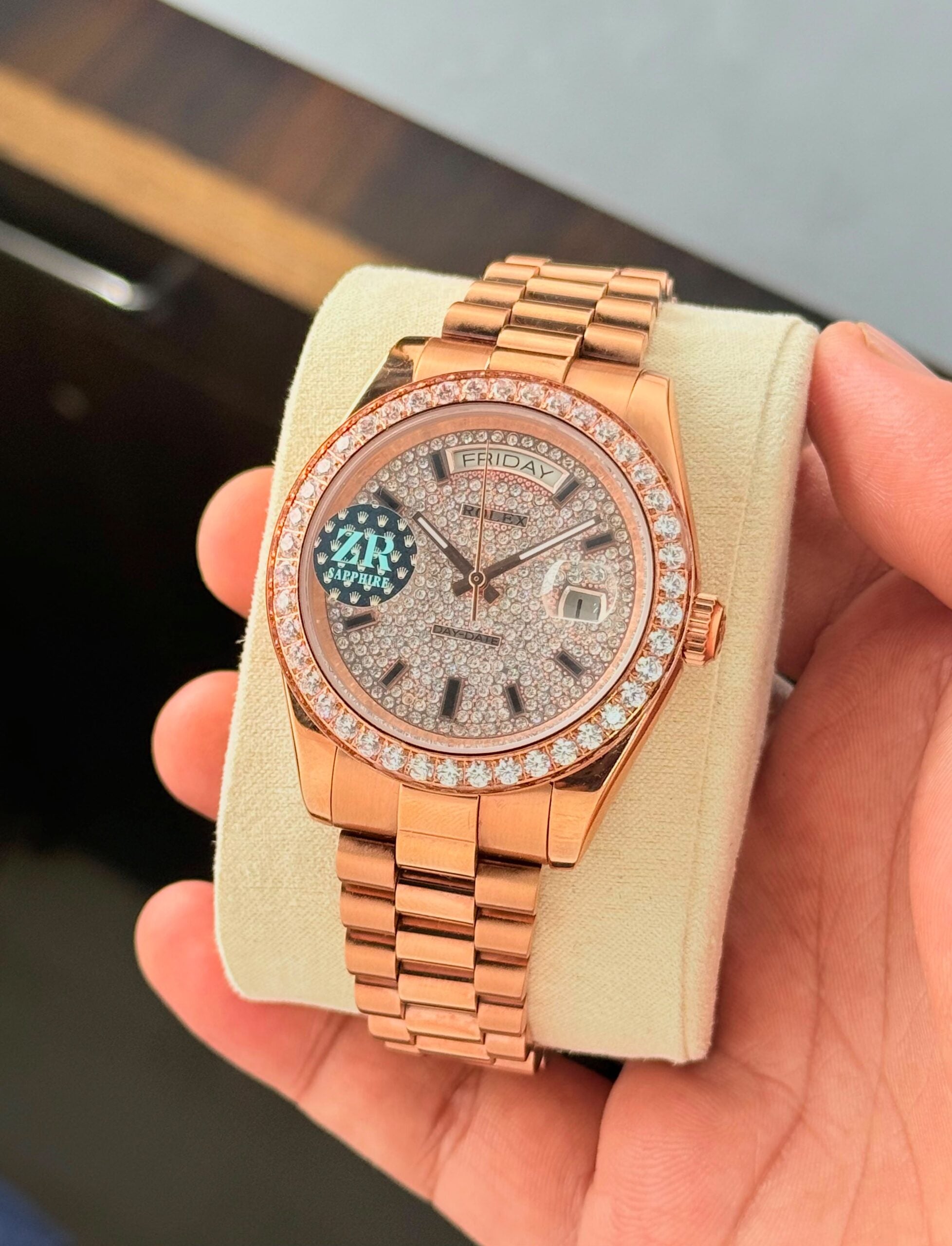 Rolex Oyster Perpetual Day-Date Diamond Dial Automatic