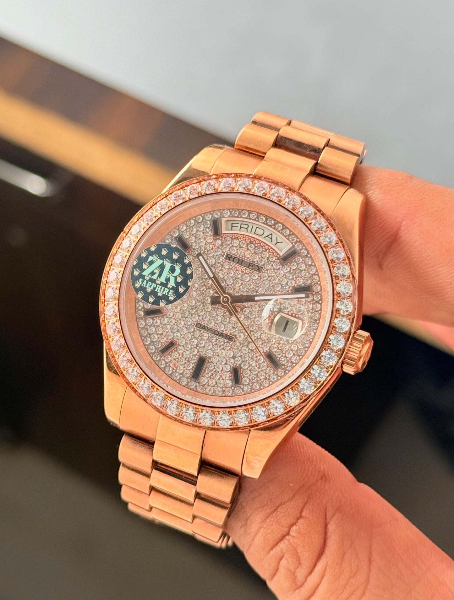 Rolex Oyster Perpetual Day-Date Diamond Dial Automatic