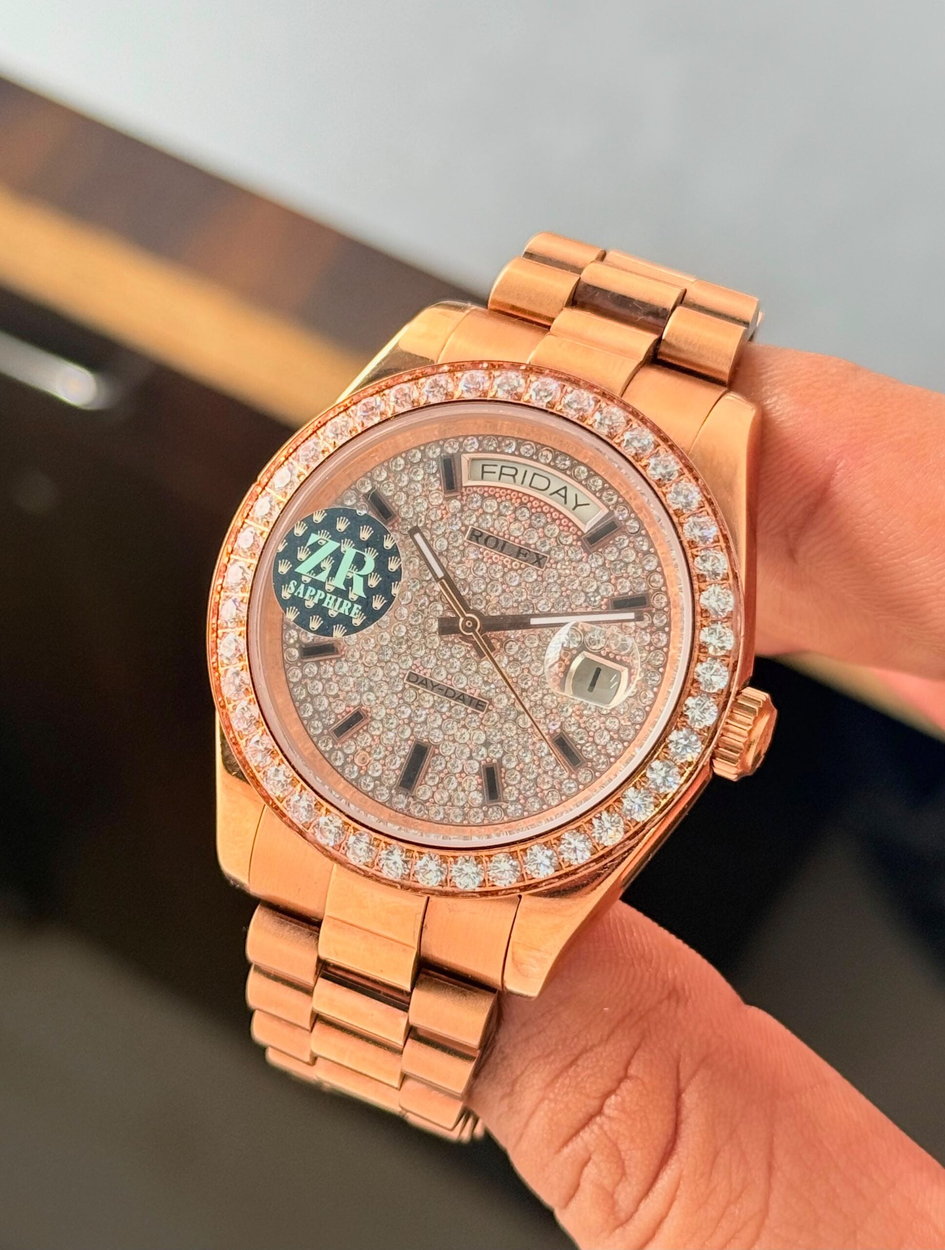 Rolex Oyster Perpetual Day-Date Diamond Dial Automatic
