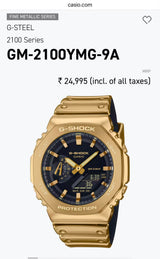 G Shock GM-B2100YMG Analog-Digital