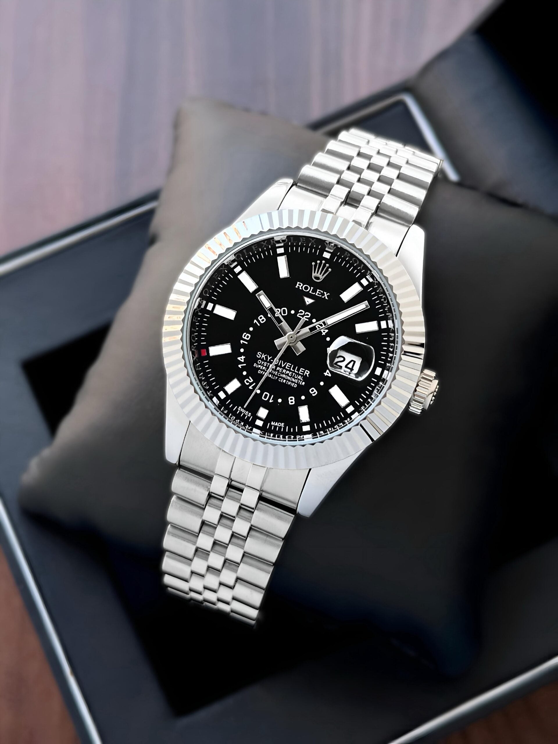 Rolex Sky-Dweller Silver Quartz