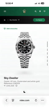 Rolex Sky-Dweller Silver Quartz