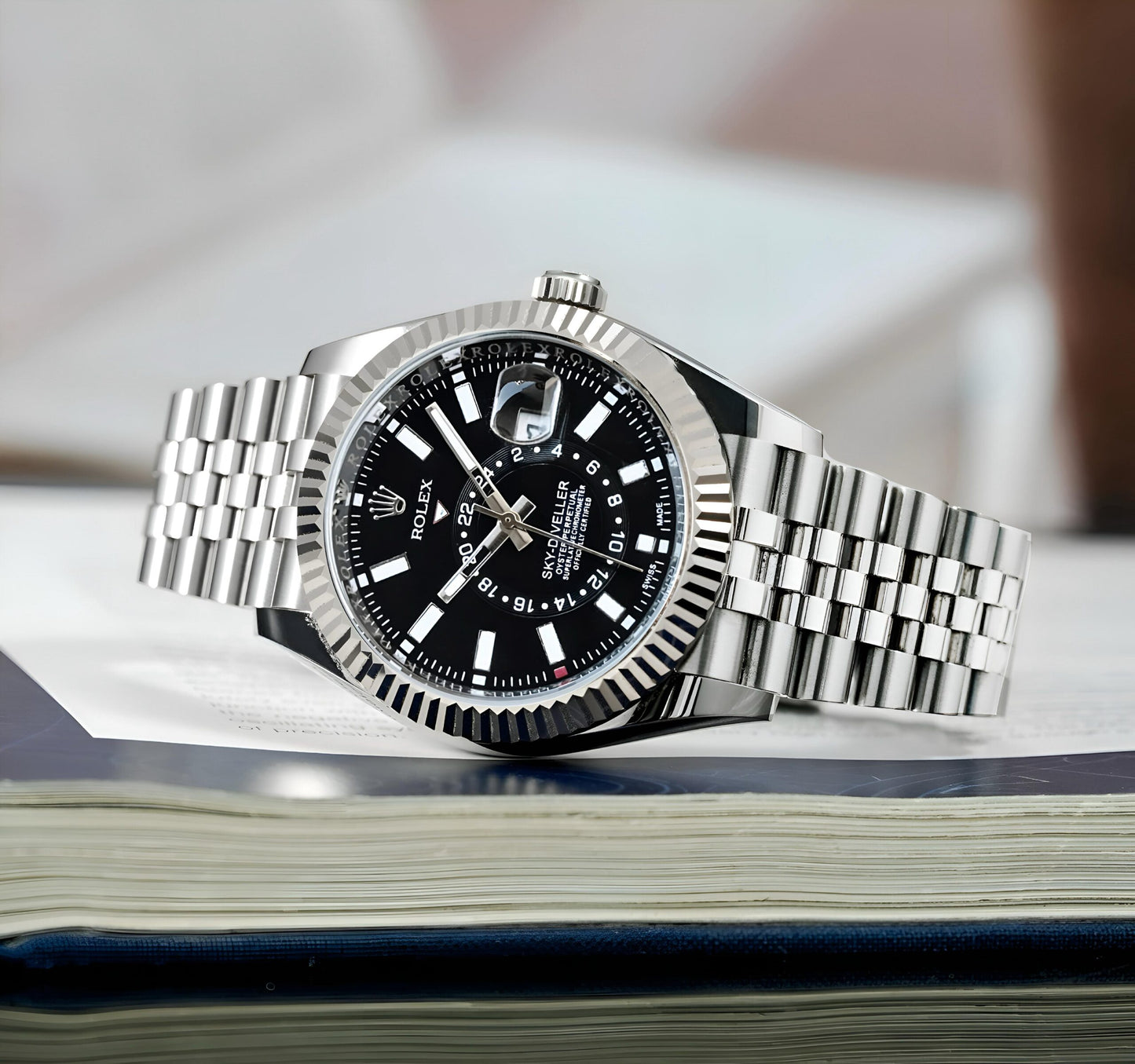 Rolex Sky-Dweller Silver Quartz