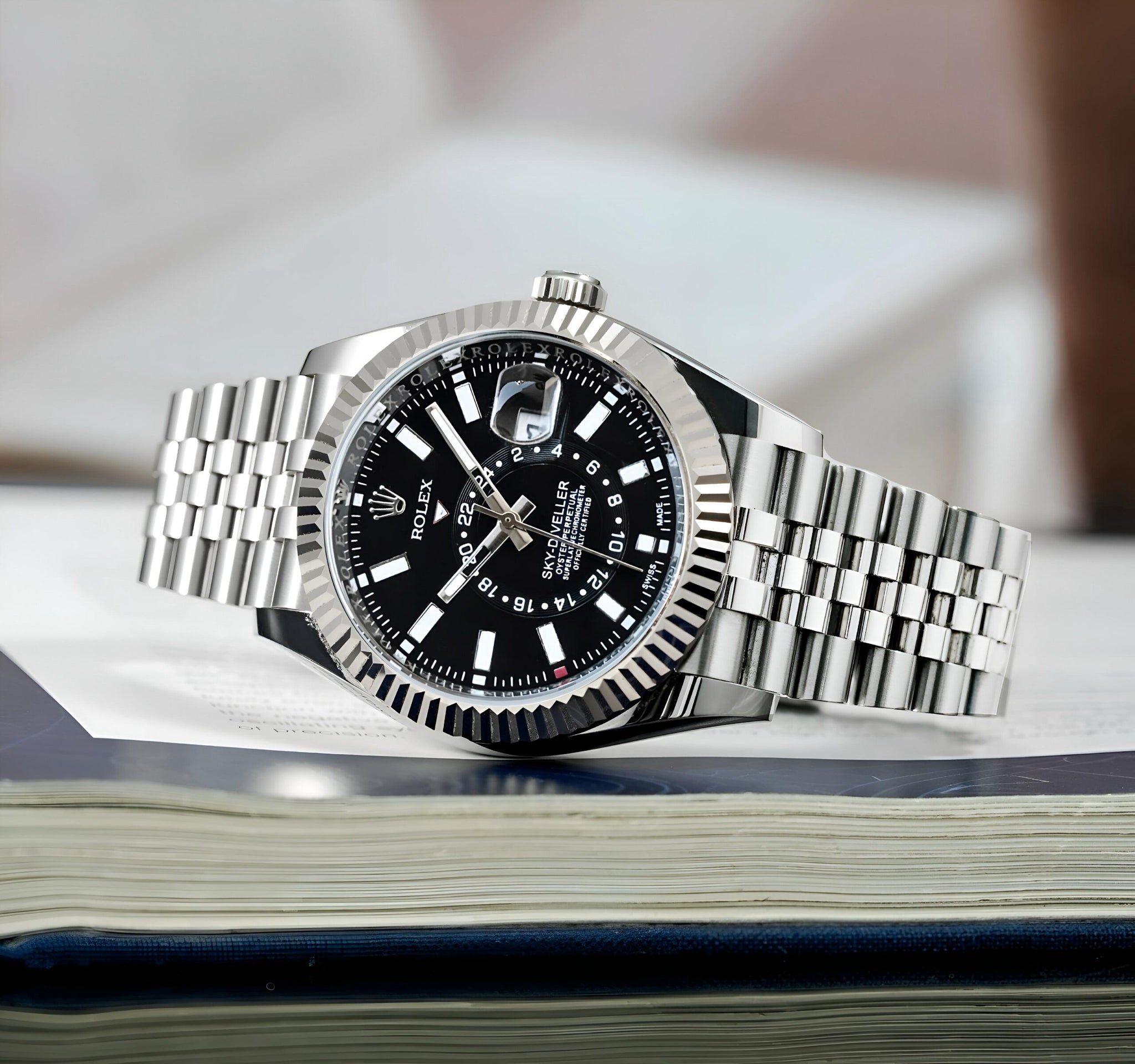Rolex Sky-Dweller Silver Quartz