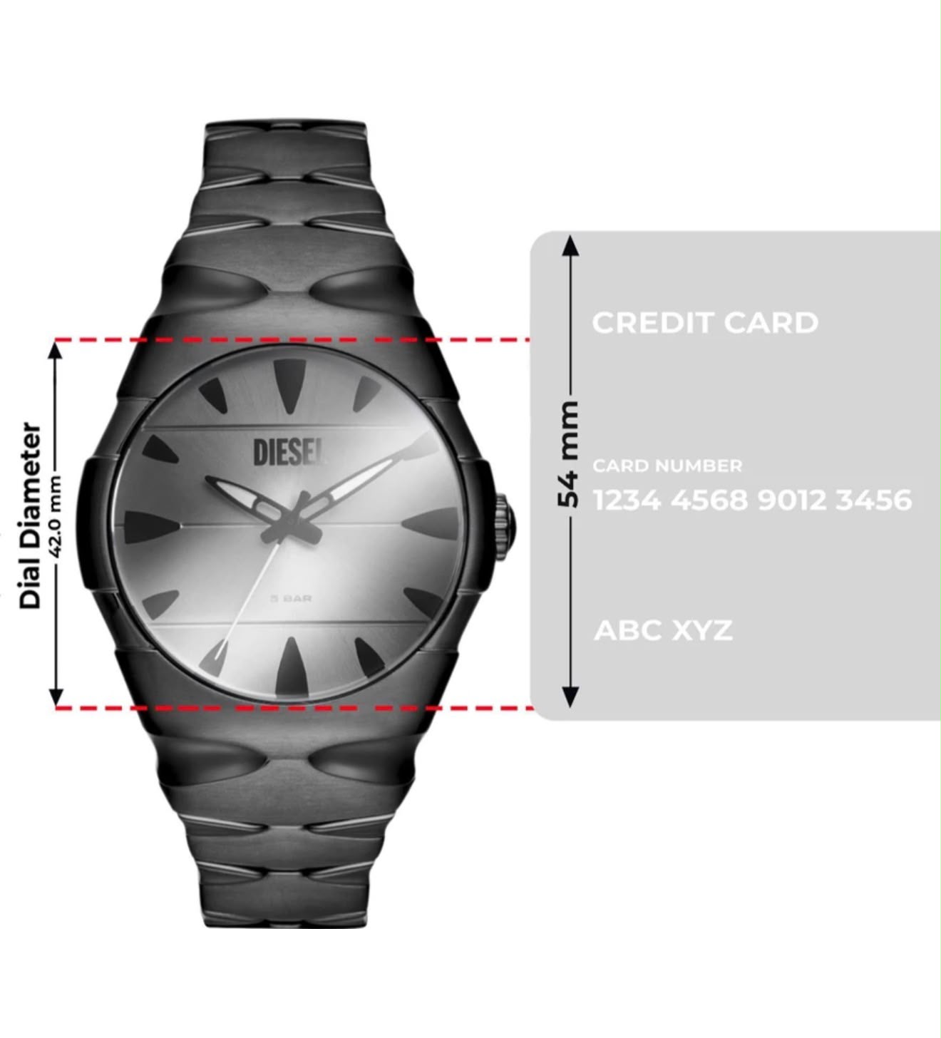 Diesel D-Sruptor Black Quartz