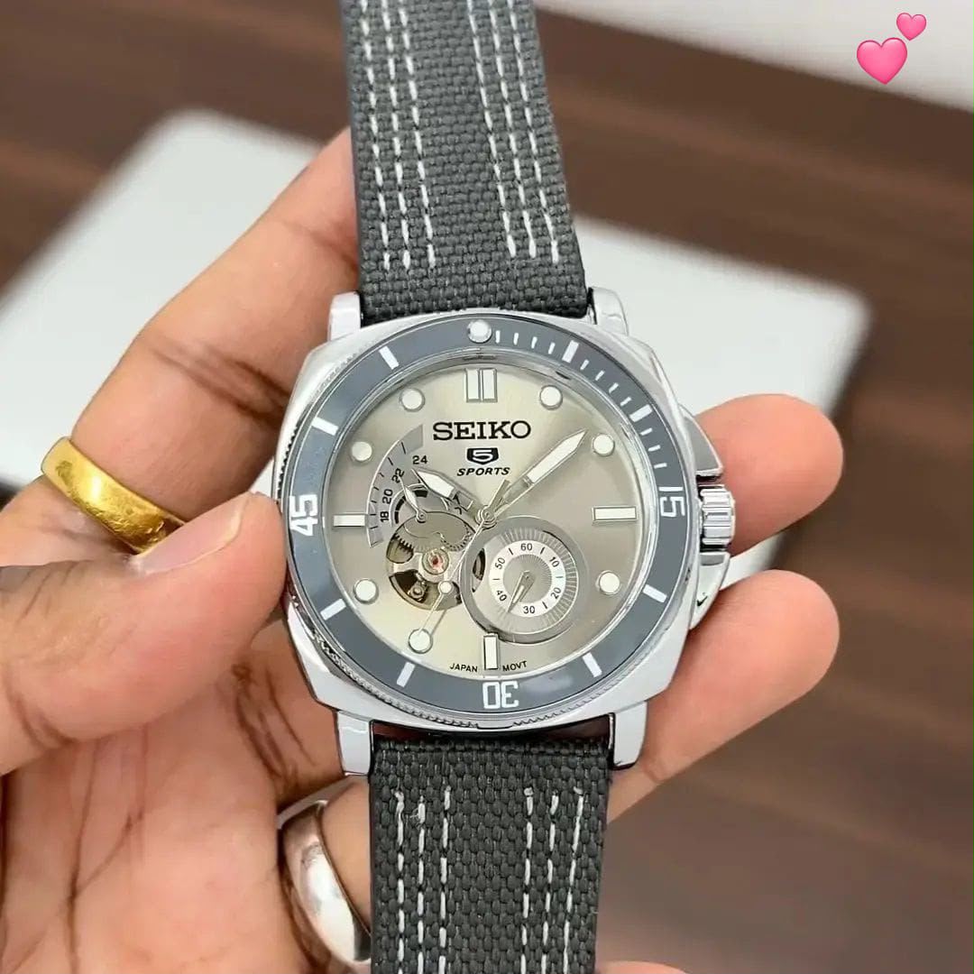 Seiko 5 Sports Open Heart Automatic Grey
