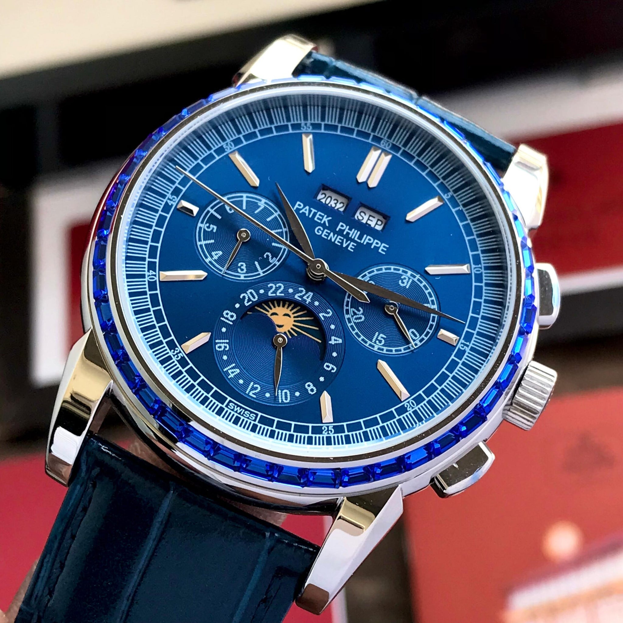 Patek Philippe Perpetual Calendar Chronograph Blue Dial