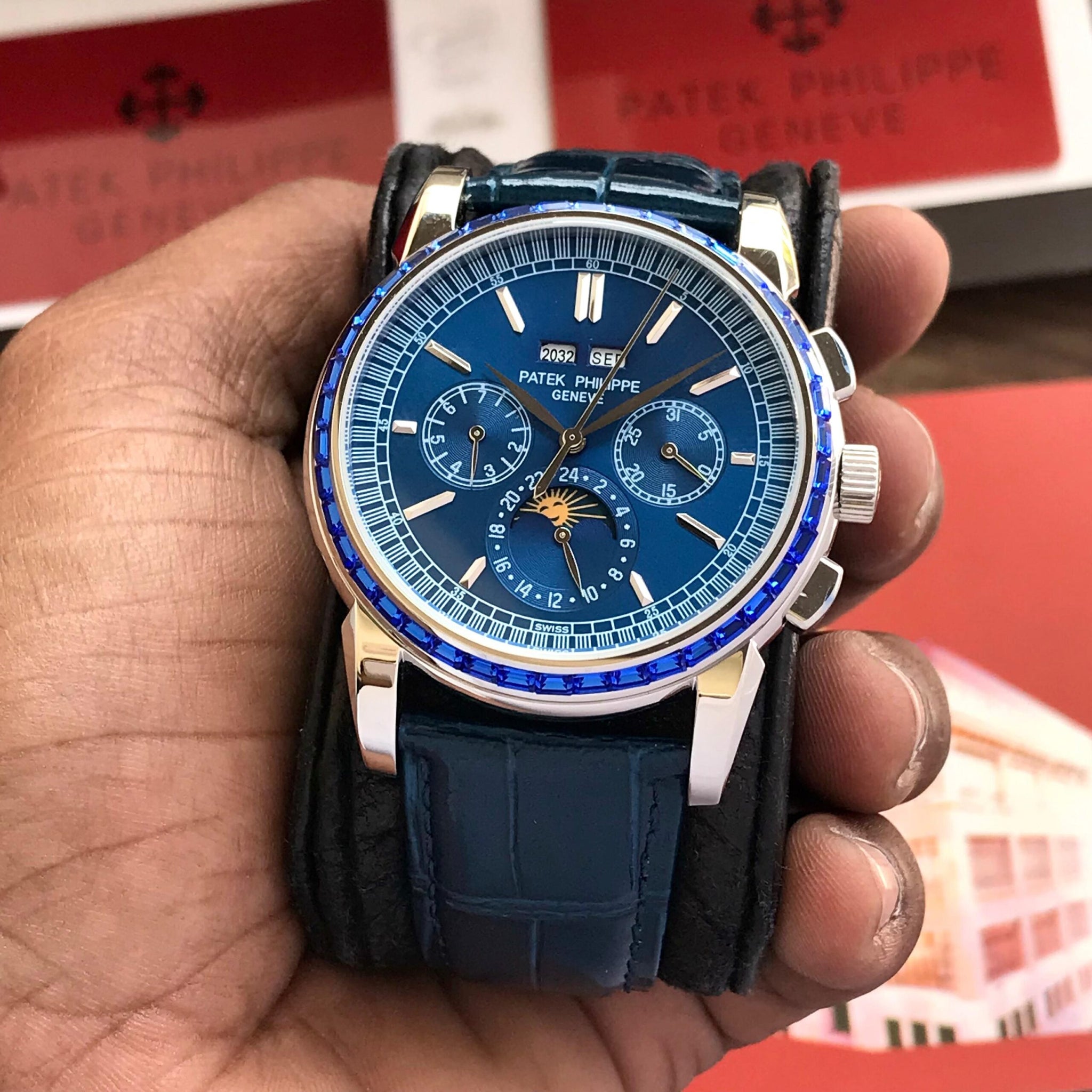 Patek Philippe Perpetual Calendar Chronograph Blue Dial