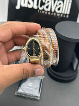 Just Cavalli Serpente Doppio Black