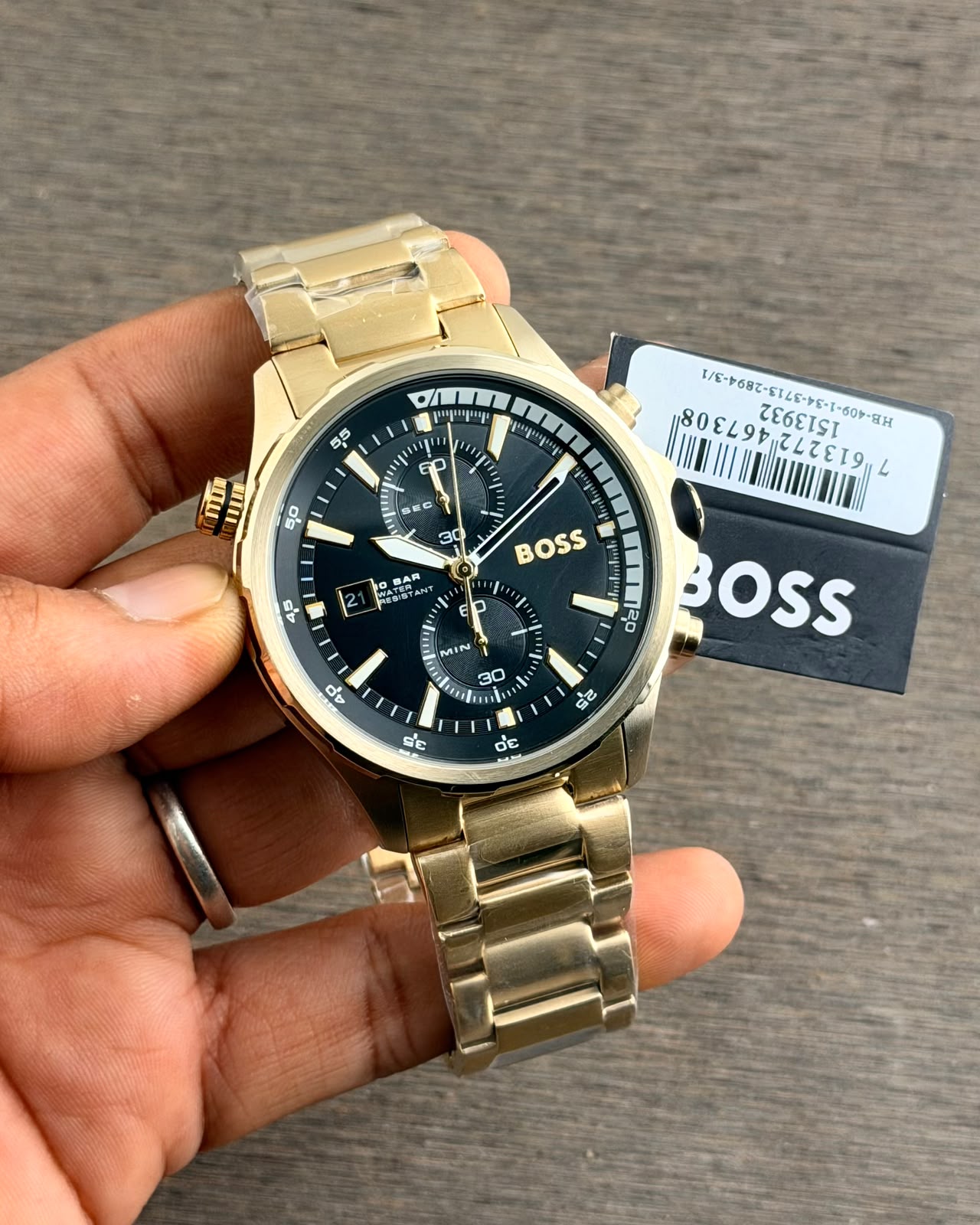 Hugo Boss Globetrotter Black Dail Chronograph