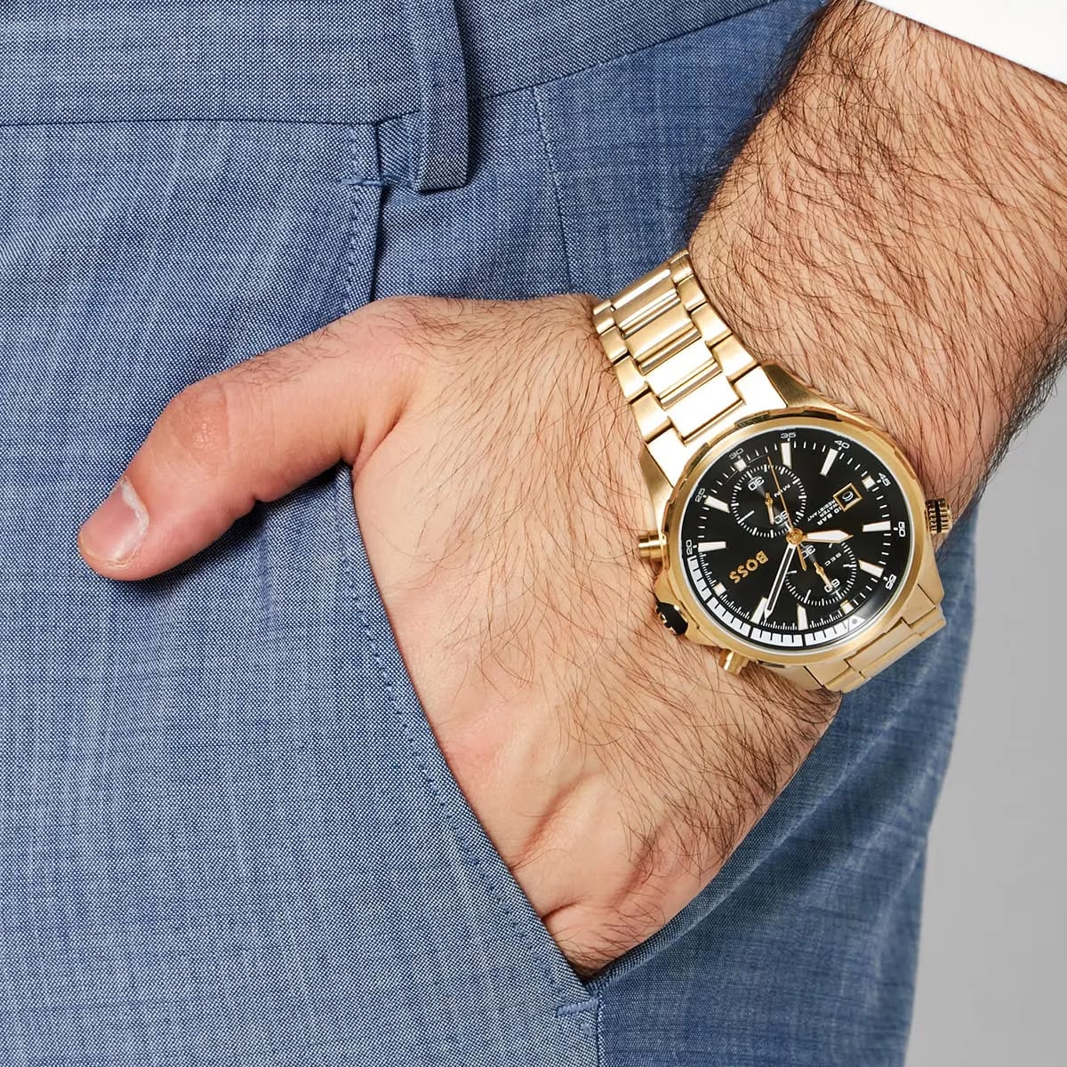 Hugo Boss Globetrotter Black Dail Chronograph