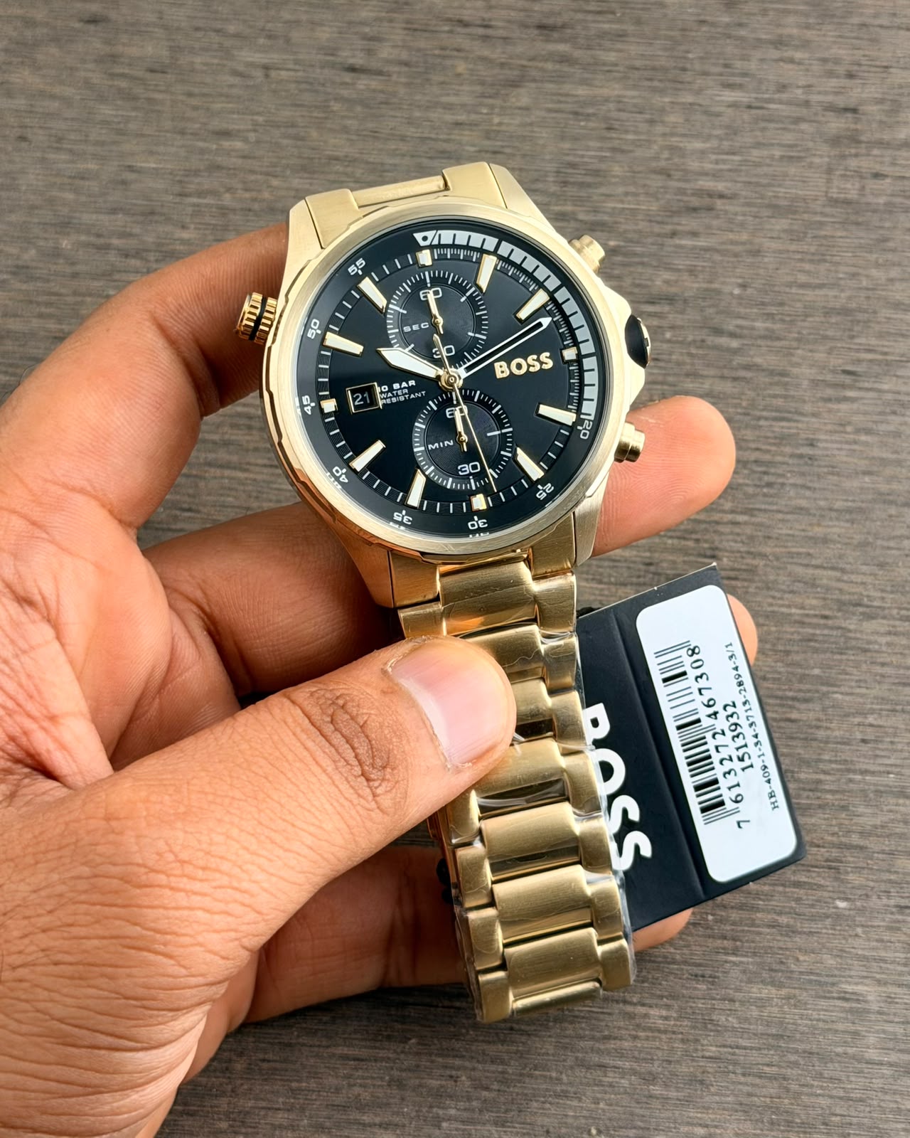 Hugo Boss Globetrotter Black Dail Chronograph
