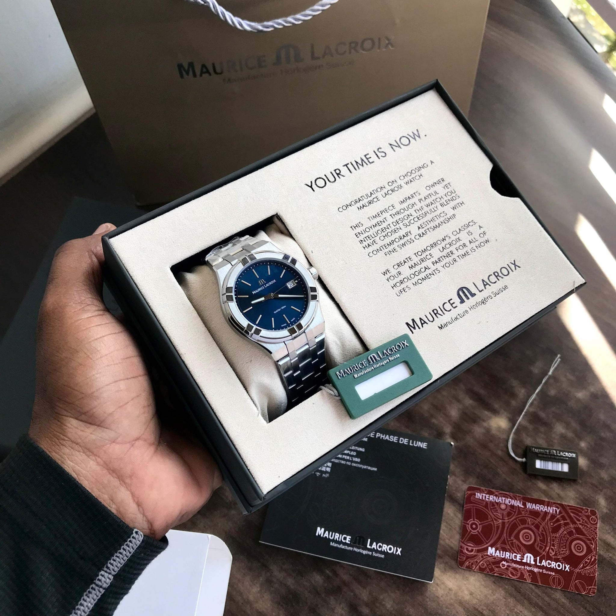 Maurice Lacroix Blue Dial Quartz