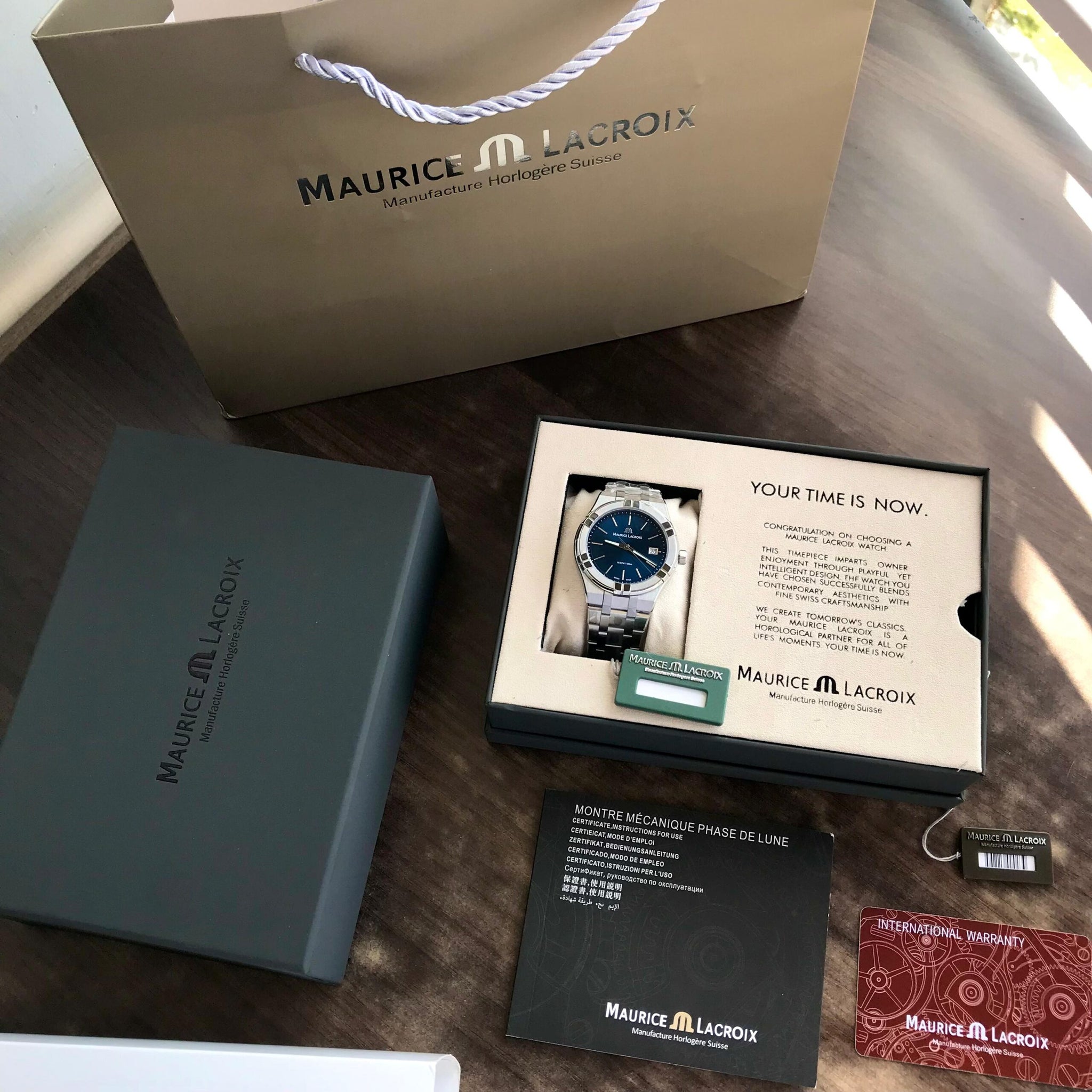 Maurice Lacroix Blue Dial Quartz