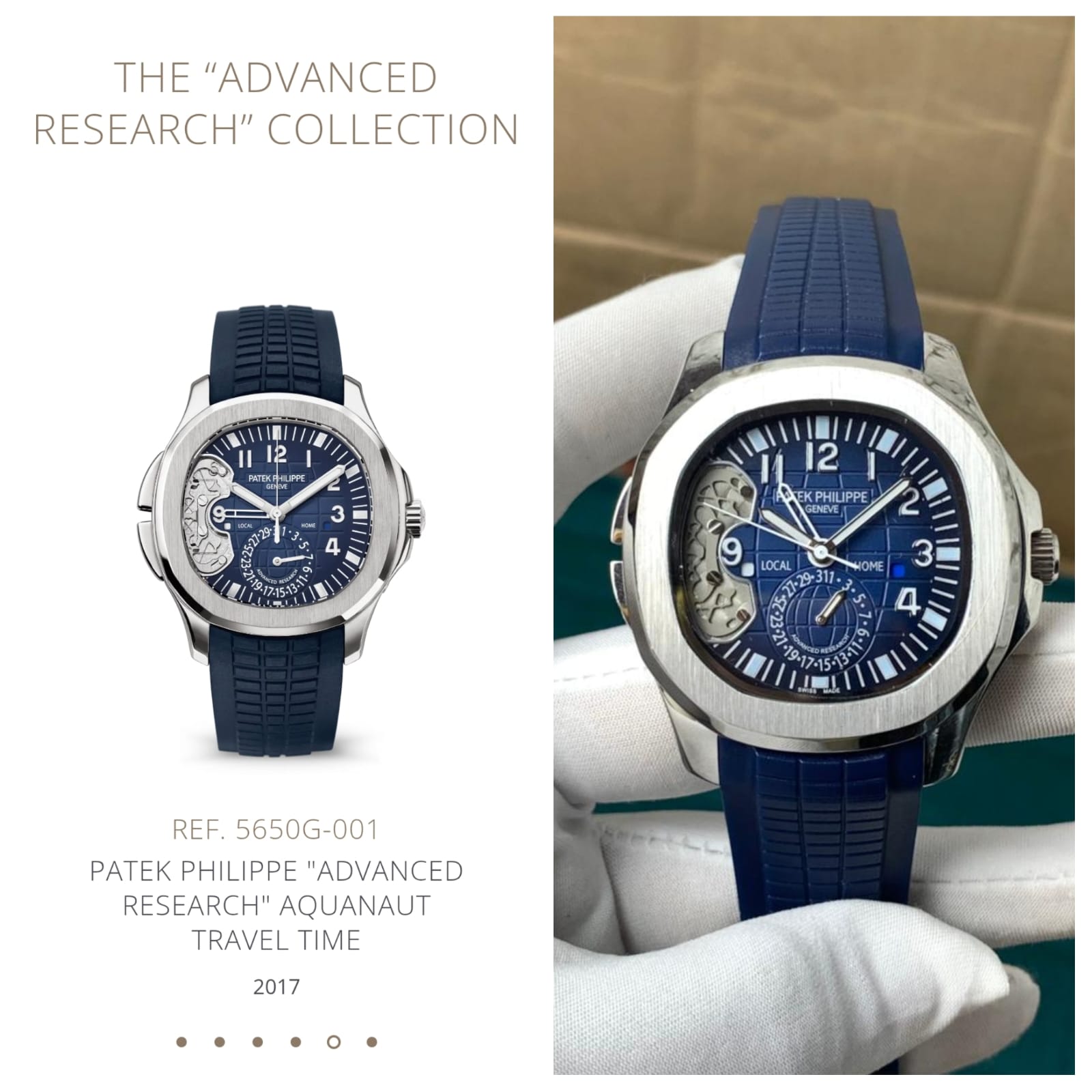 Patek Philippe Aquanaut Travel Blue Dial