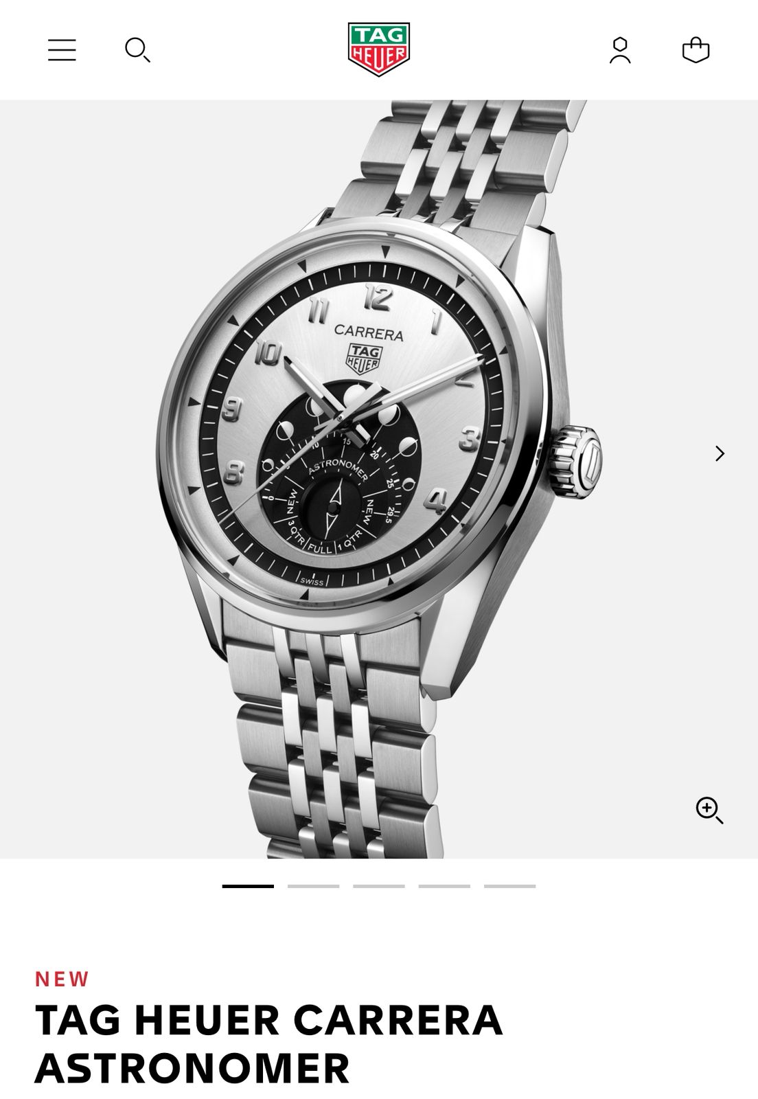 Tag Heuer Carrera Silver Automatic