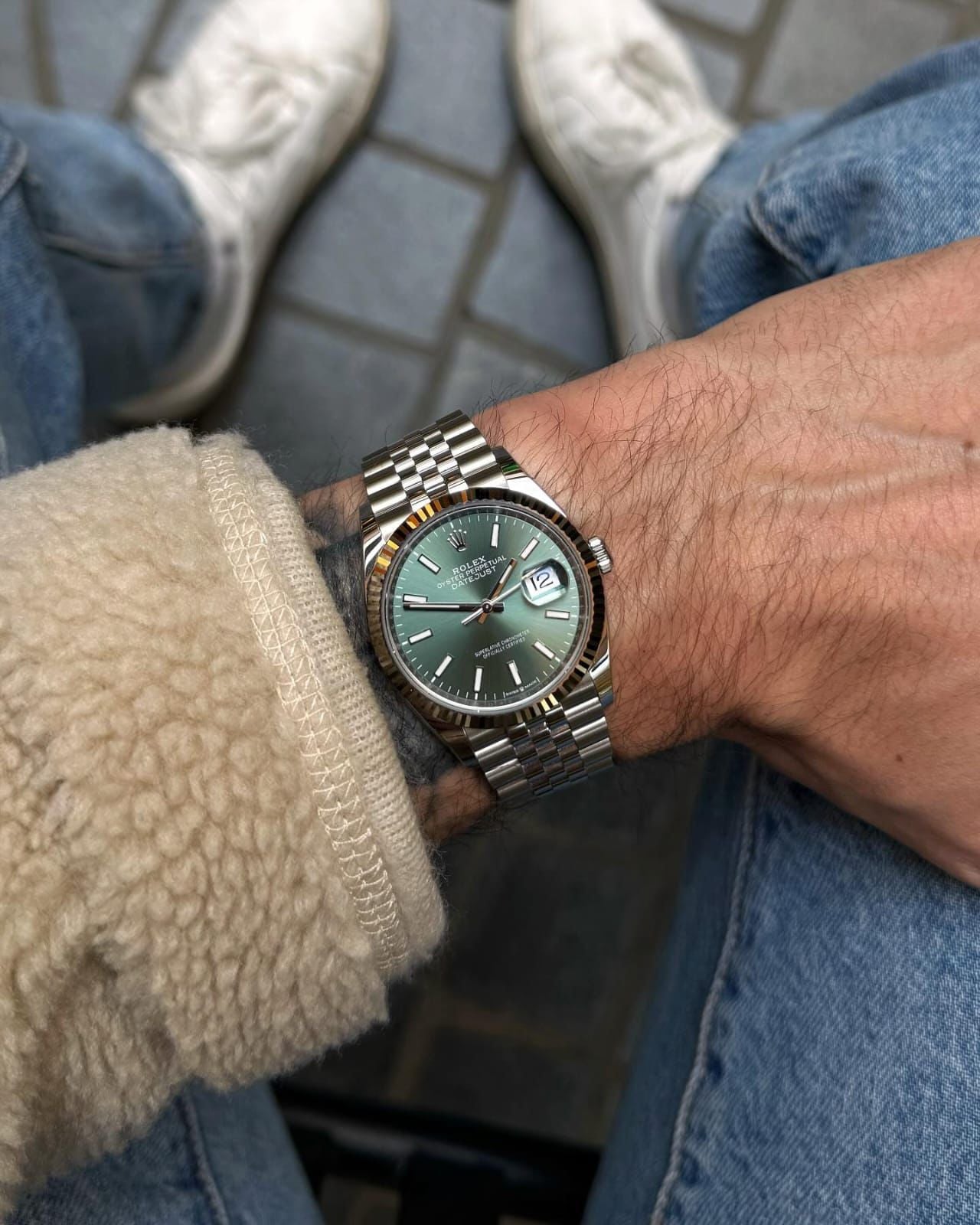 Rolex Oyster Perpetual Automatic Mint Green Dial