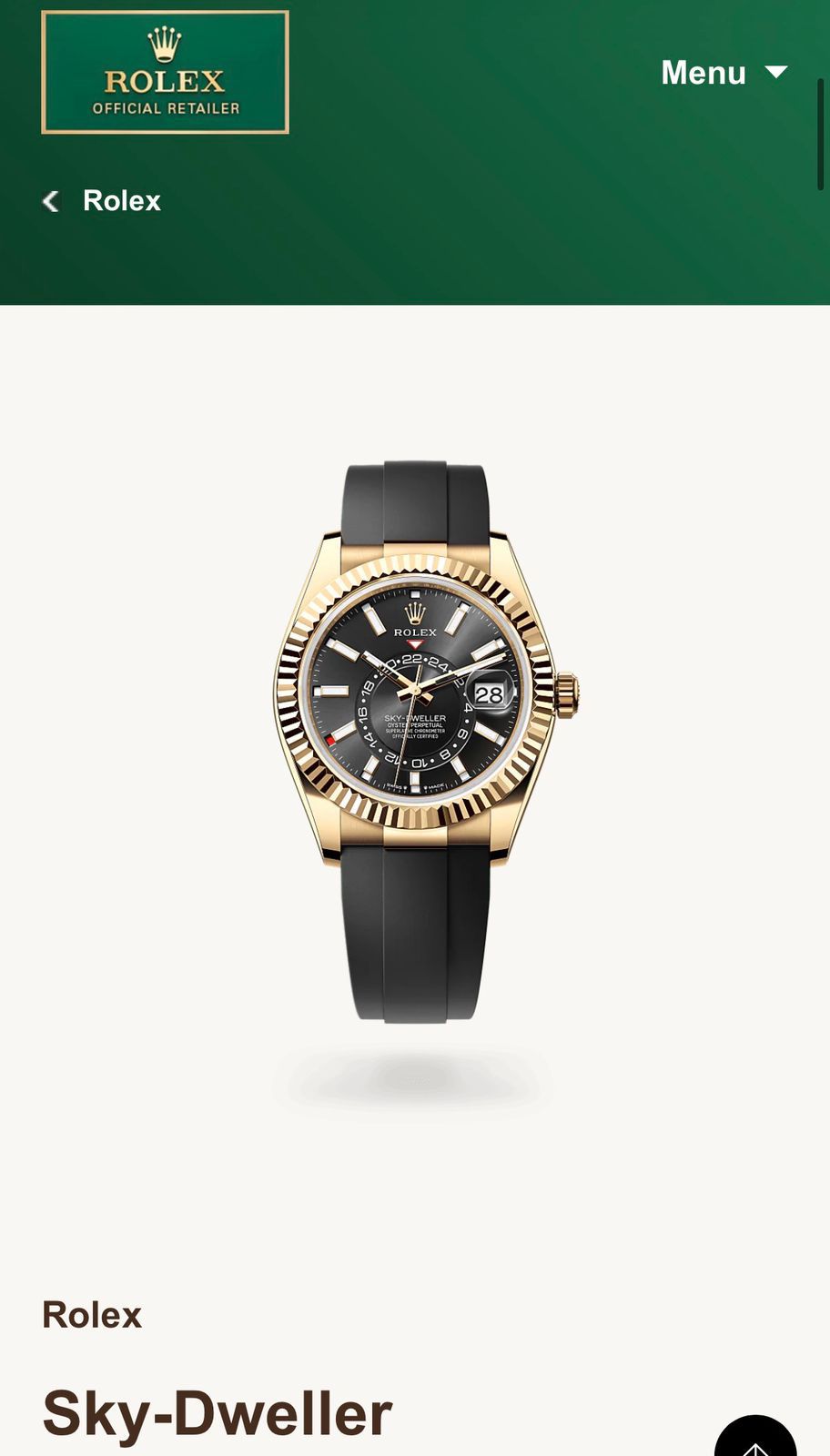 Rolex Sky-Dweller Automatic Black Dial
