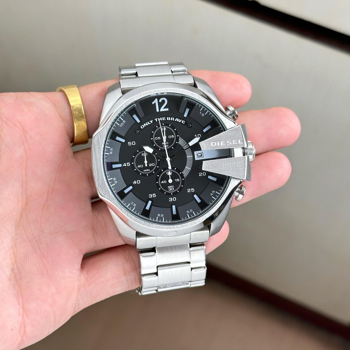 Diesel Mega Chief Chronograph Black Dial