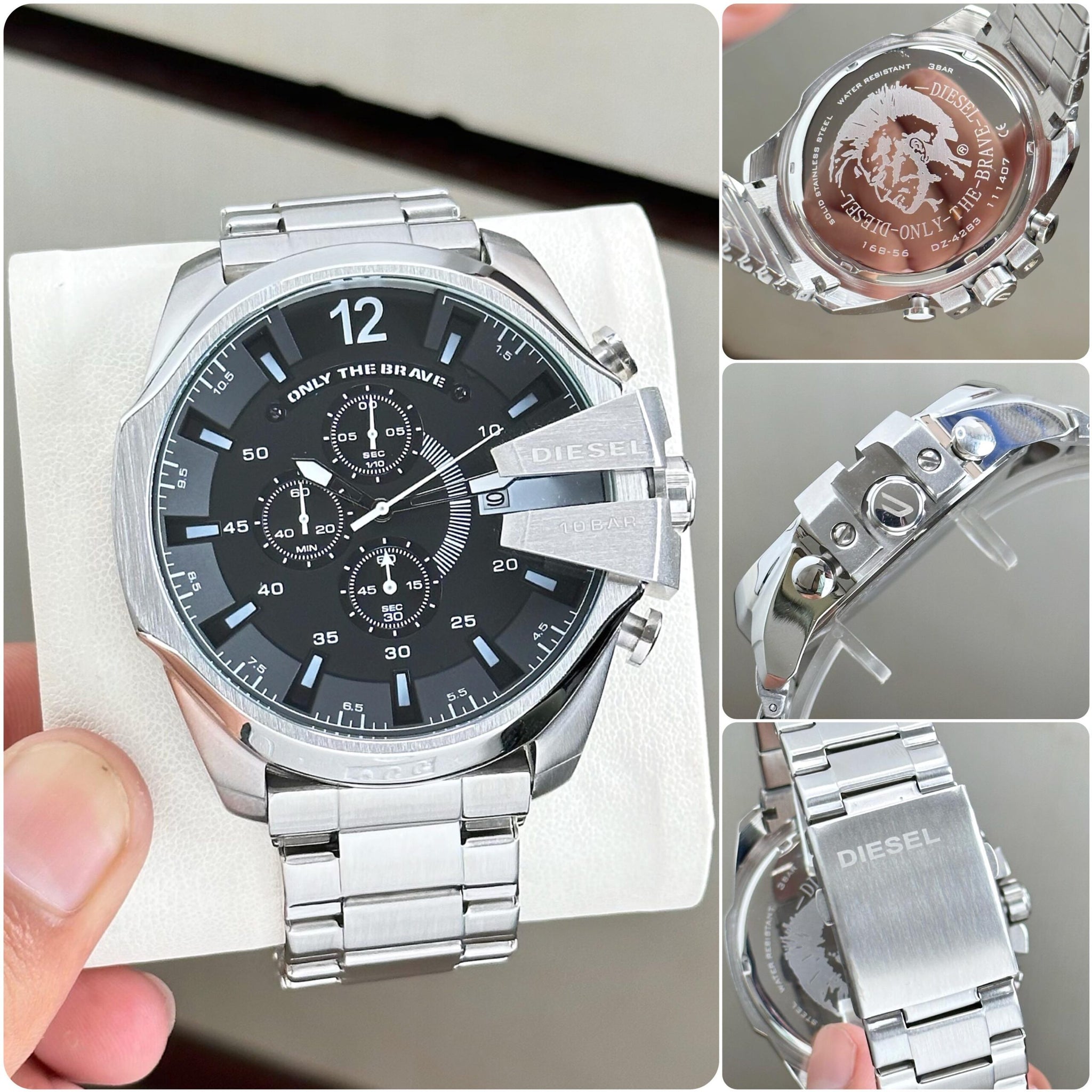 Diesel Mega Chief Chronograph Black Dial