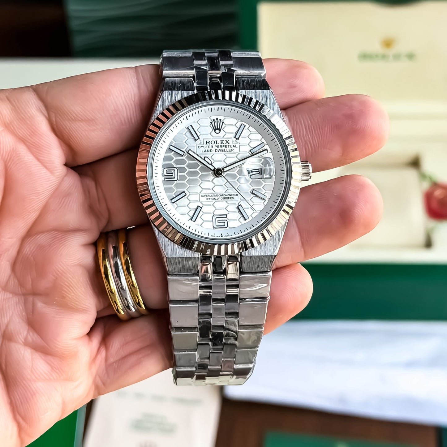 Rolex Land-Dweller Silver Dial