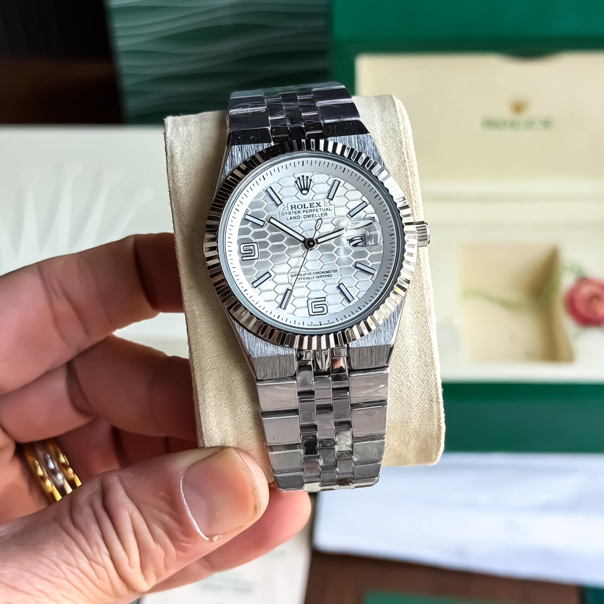 Rolex Land-Dweller Silver Dial